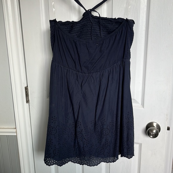 Strapless Navy Summer dress - Picture 2 of 3